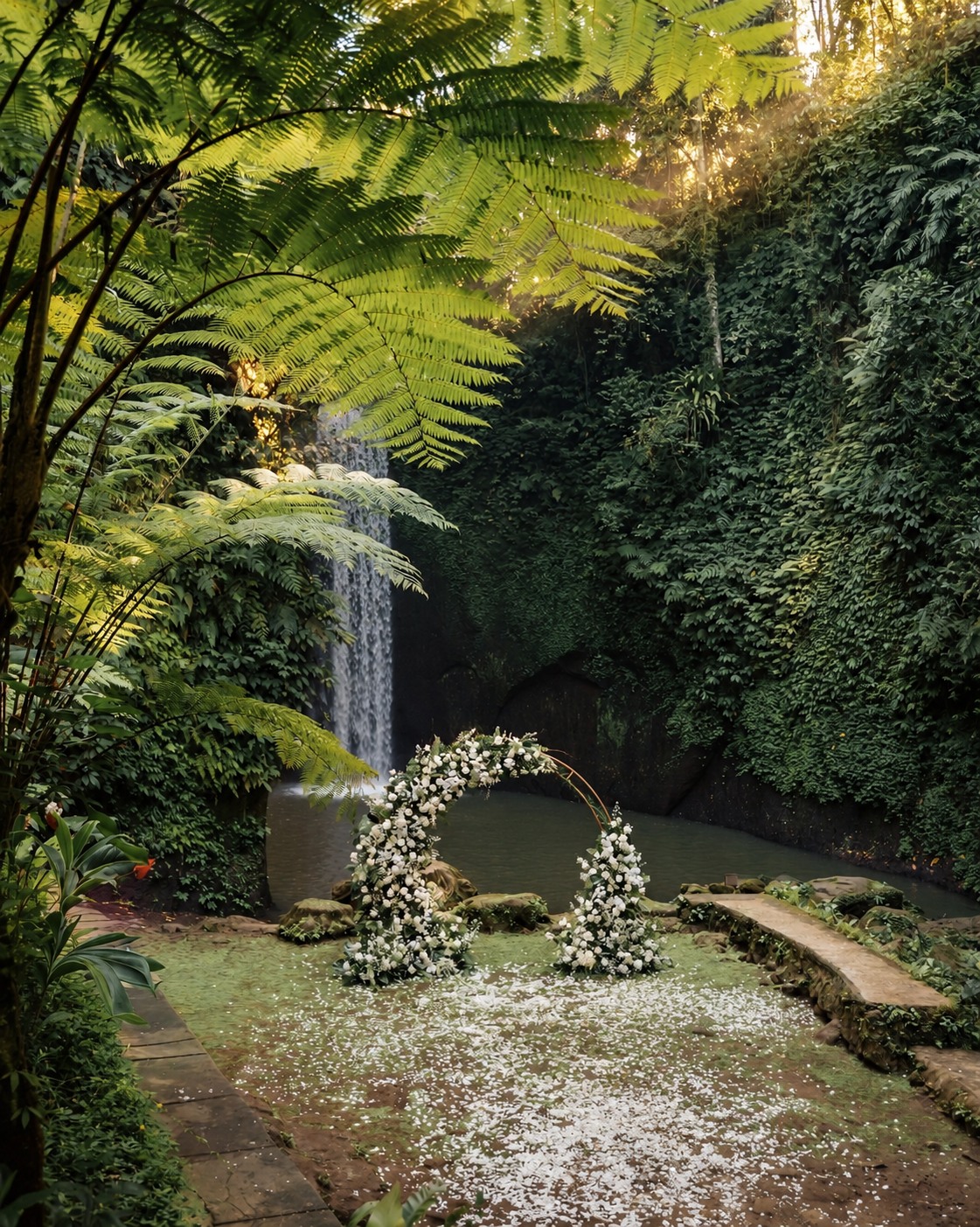 Detalhe da decoração do casamento em Bali 7