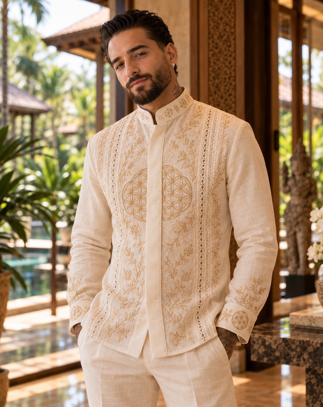 Retrato de Logan no casamento civil 1