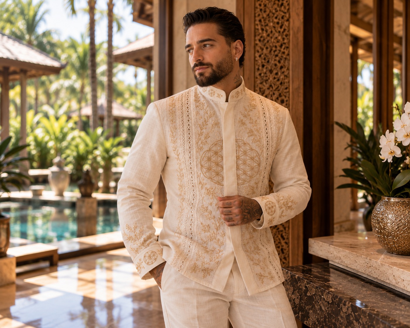 Retrato de Logan no casamento civil 2