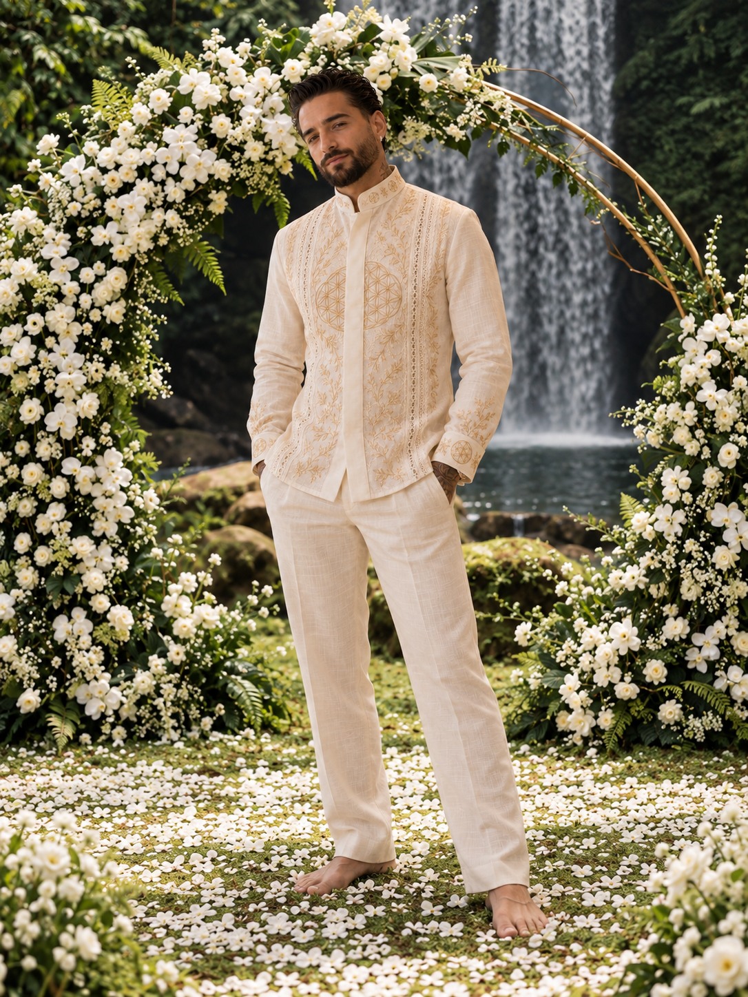 Retrato de Logan no casamento civil 5