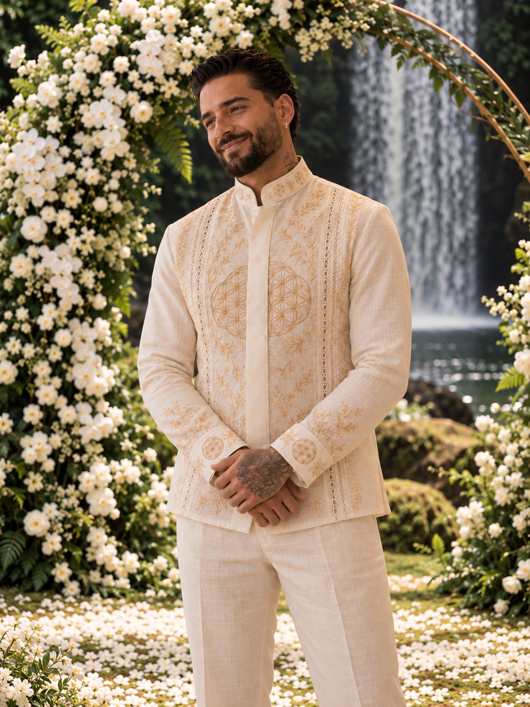 Retrato de Logan no casamento civil 8