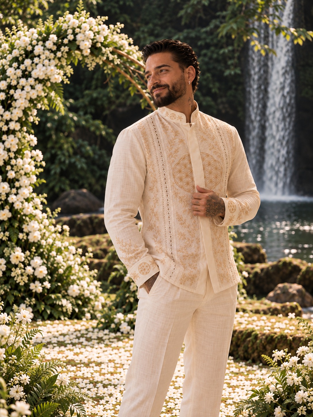 Retrato de Logan no casamento civil 10