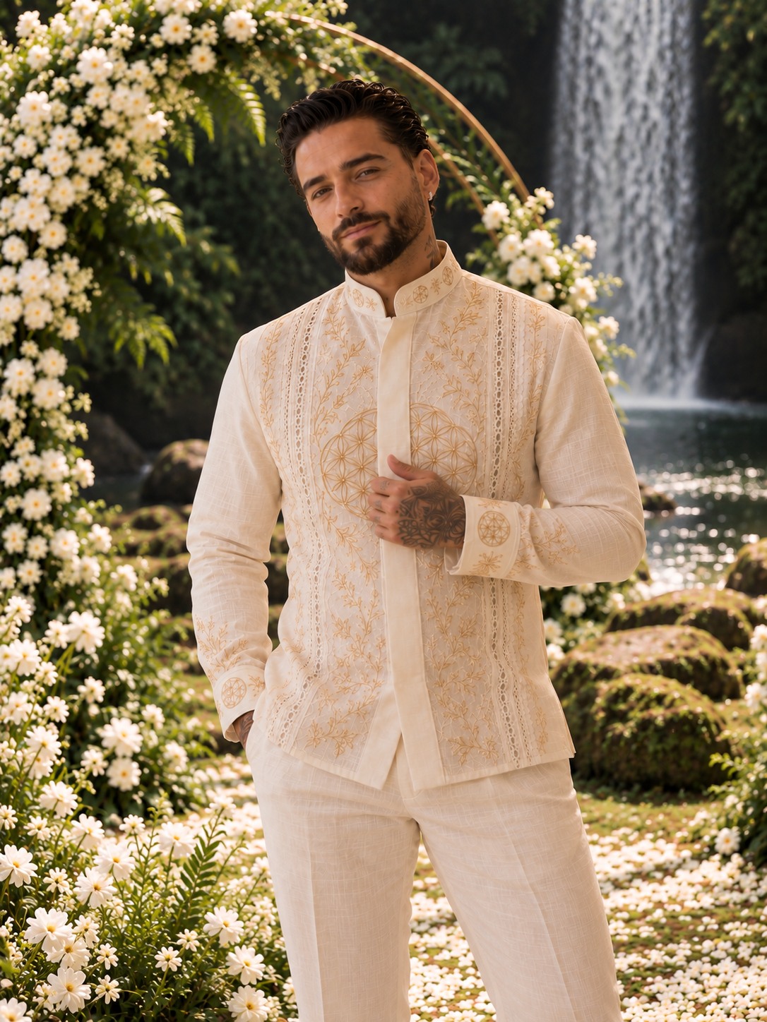 Retrato de Logan no casamento civil 11